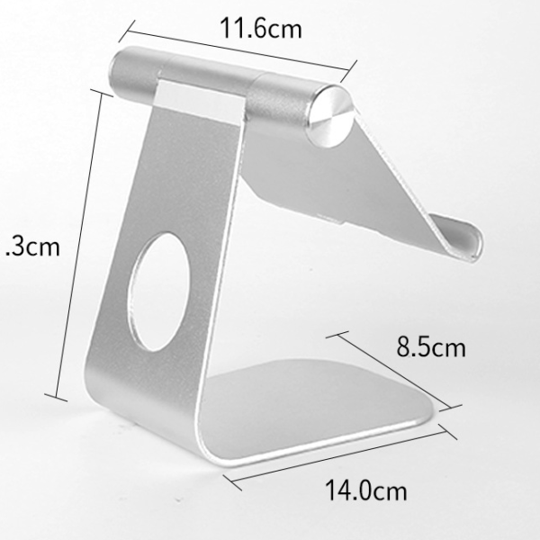 Multifunctional Double Folding Aluminum Cell Phone Stand