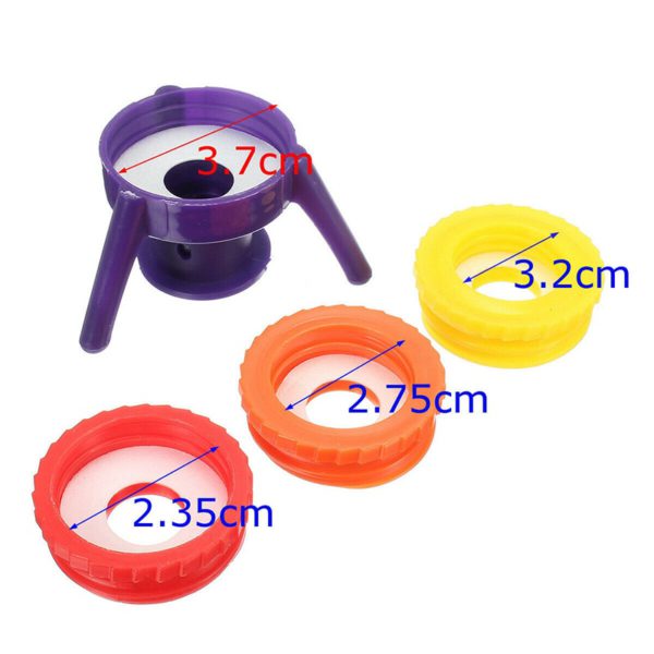 6pcs 4 Sizes Leakproof Inverted Flip Toss It Bottle Cap Stand Kit for Kichen Bathroom Plastic Bottle Holder Gadgets Tools